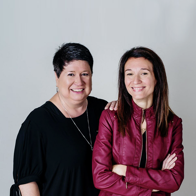 Manon Barbe et Mélanie Coulombe, co-fondatrices de Cible Petite Enfance